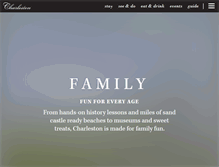 Tablet Screenshot of charlestonfamilyfun.com